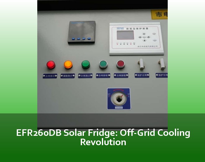 EFR260DB Solar Fridge: Off-Grid Cooling Revolution